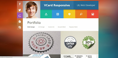 VCard Free Blogger Template