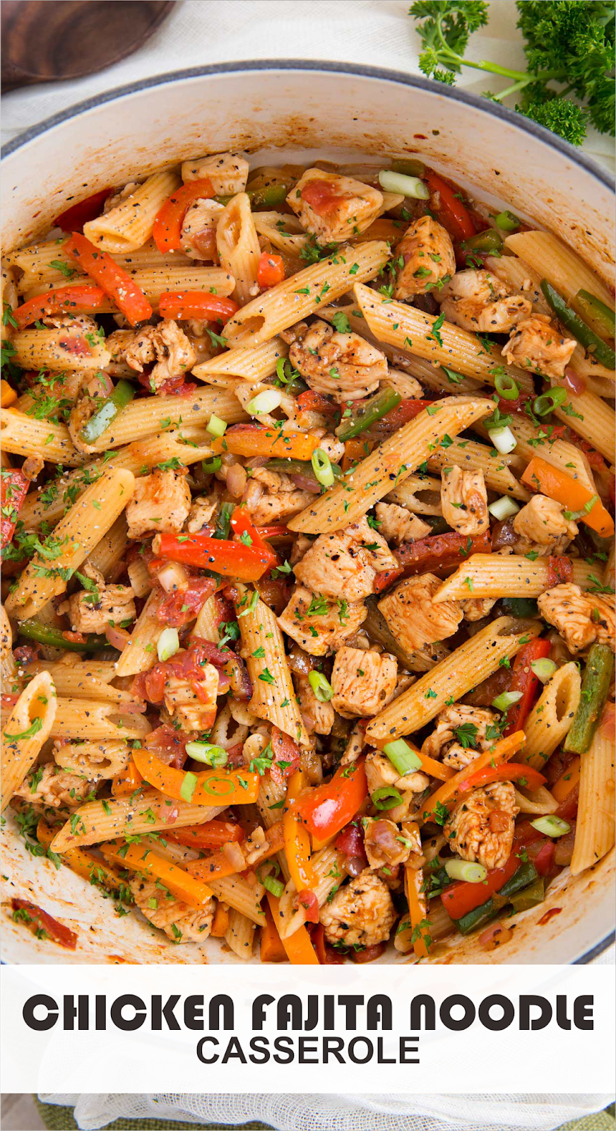 CHICKEN FAJITA NOODLE CASSEROLE Bonnie Costanzo