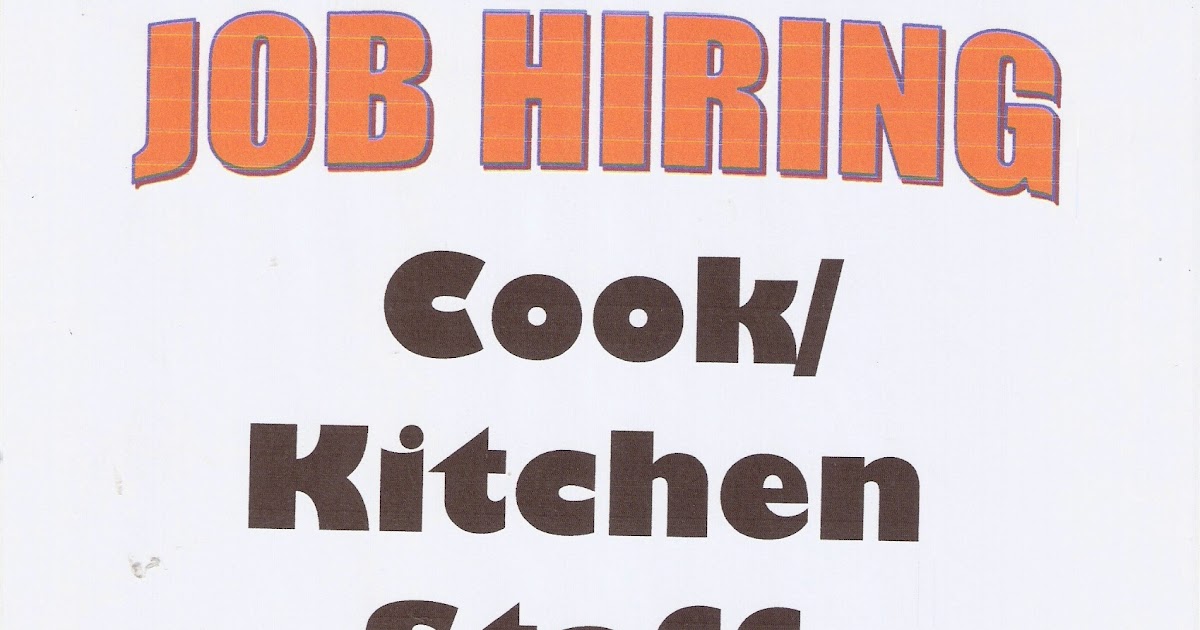 Jobs Corner JOB Hiring Cook Kitchen Staff jobs-corner-job-hiring-cook-kitchen-staff