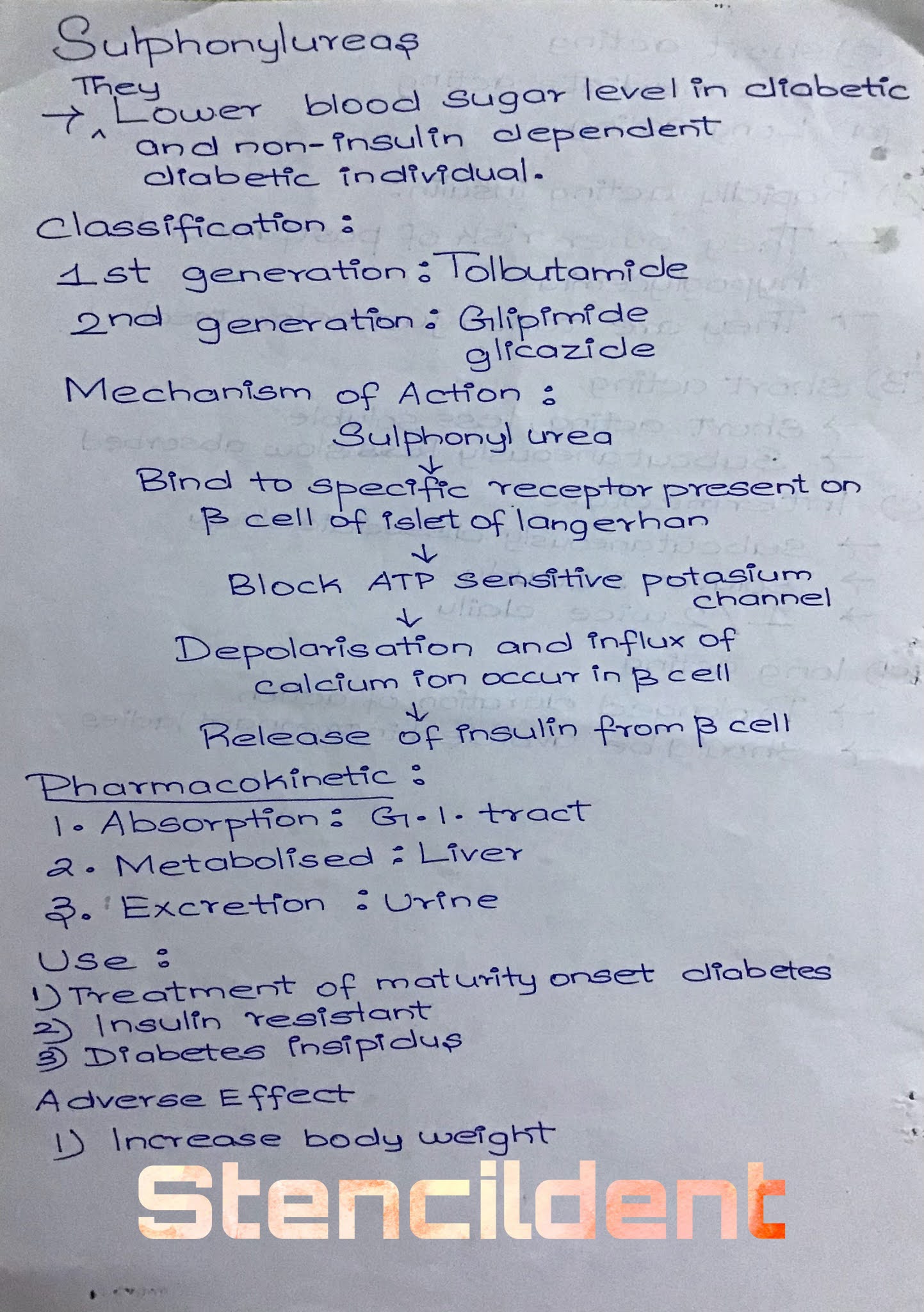 ANTIDIABETIC DRUG CLASSIFICATION,INSULIN,SULFONYLUREA