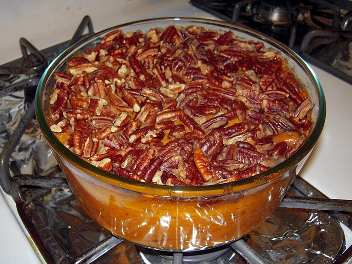 The Podanys to our world Oven Baked Sweet Potato Casserole