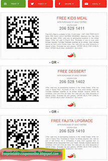 Free Printable Chili's Coupons