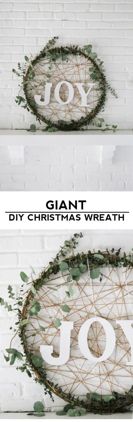 GIANT DIY CHRISTMAS WREATH