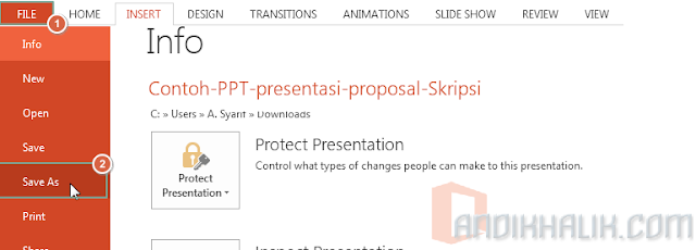 Mengekspor Presentasi PowerPoint ke File PDF