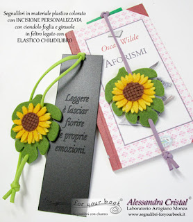 segnalibro inciso frasi personalizzate segnalibro inciso frasi personalizzate elastico girasole