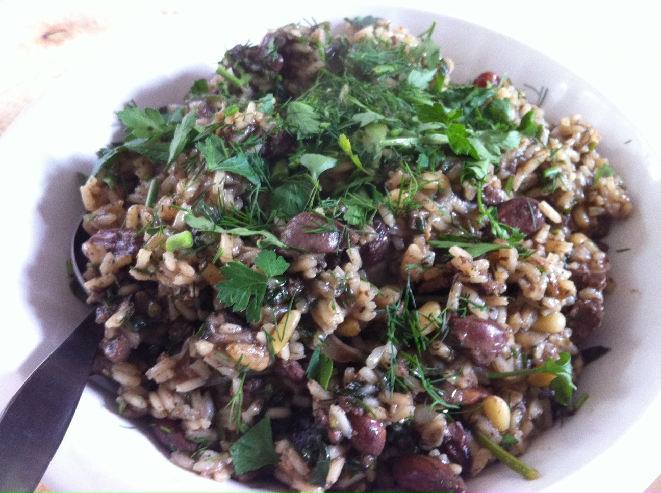The Diary of an Cook Chicken Liver & Almond Pilaf