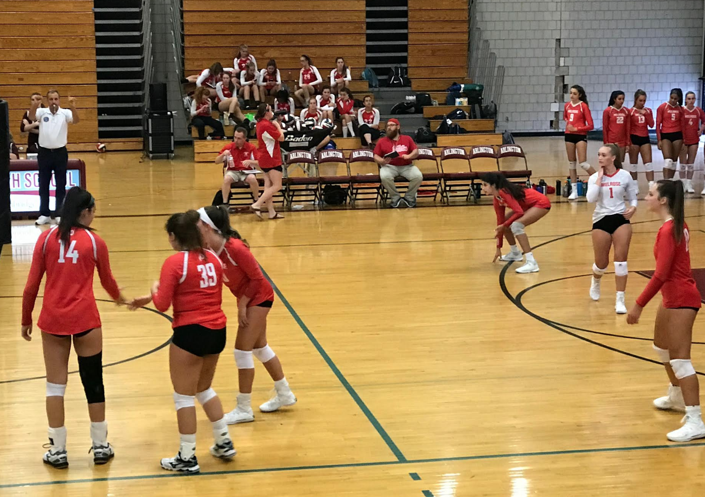 Melrose Lady Raiders Volleyball Game 1 Melrose 3 Arlington 1 Momentum