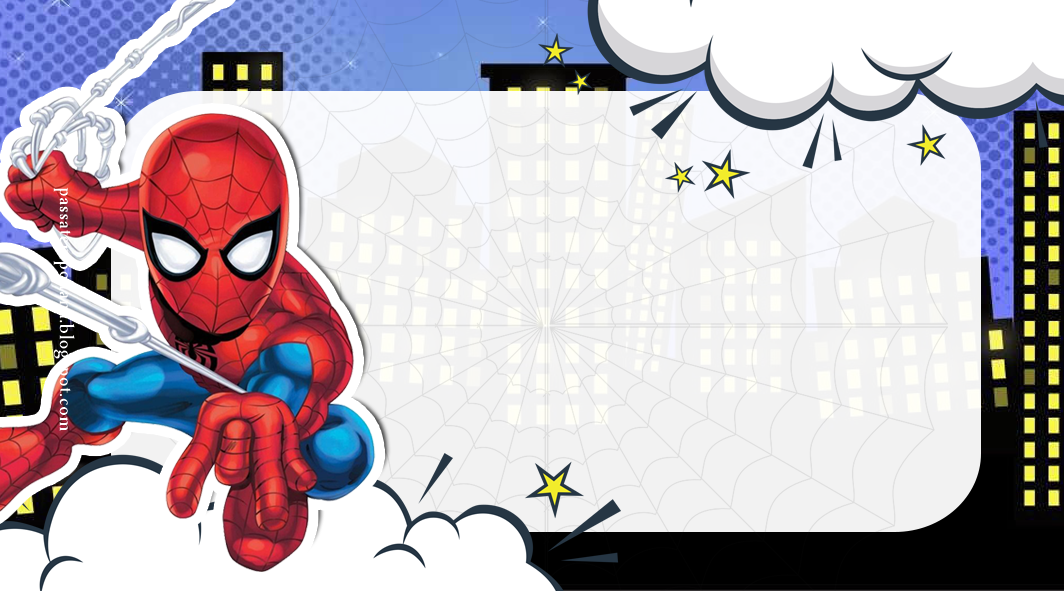 Tarjetas, Etiquetas o Invitaciones de Spiderman para Descargar - Oh Fiesta! Friki