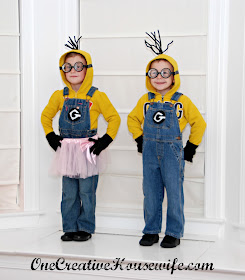 One Creative Housewife: Despicable Me Minion Costumes {Tutorial}