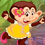 Games4King Monkey Girl Escape