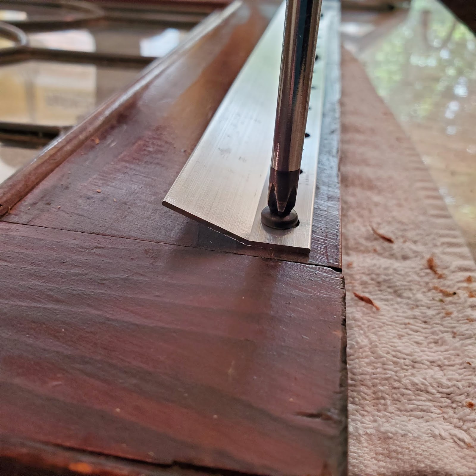 Hanging Antique Windows on a Wall French Creek Farmhouse