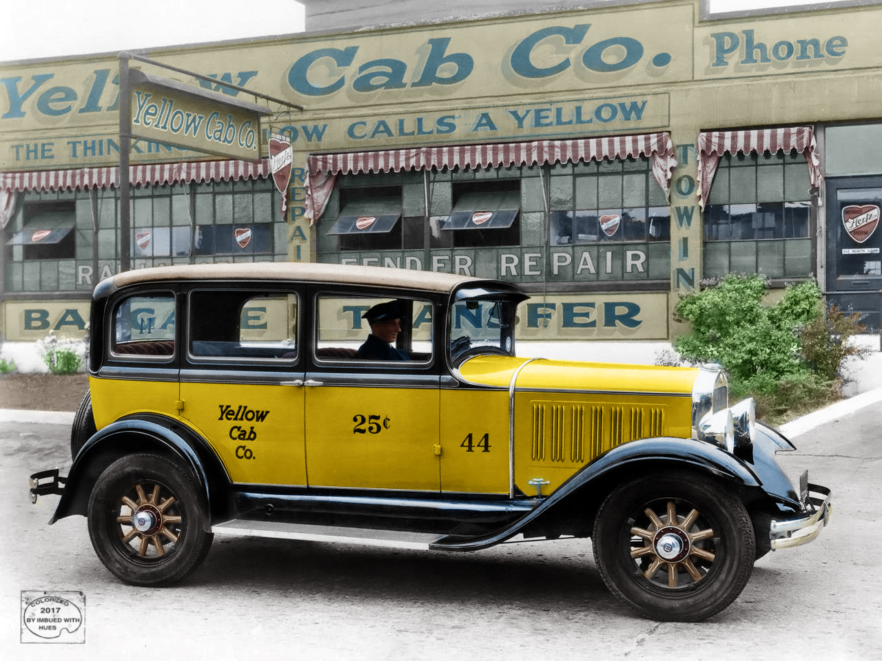 Ford 1950 Yellow Cab Taxi
