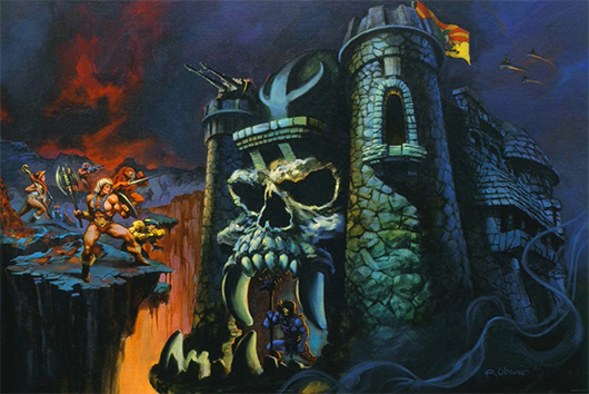 Arte de la caja del Castillo de Grayskull