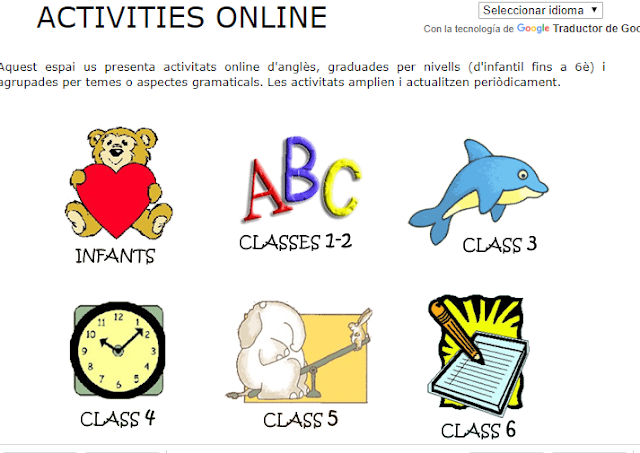 English blog for primary children: ENGLISH GAMES