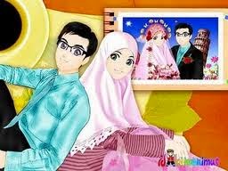 KUMPULAN GAMBAR KARTUN ROMANTIS ISLAMI Wallpaper Cinta 