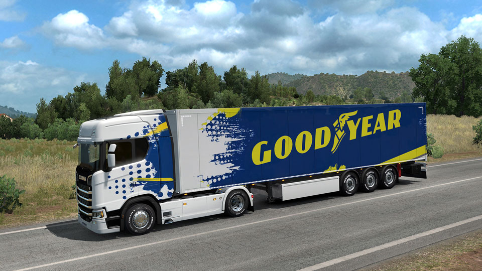 Euro Truck Simulator 2 1.35.1.30 66 DLC / Goodyear Tyres Pack DLC İndir