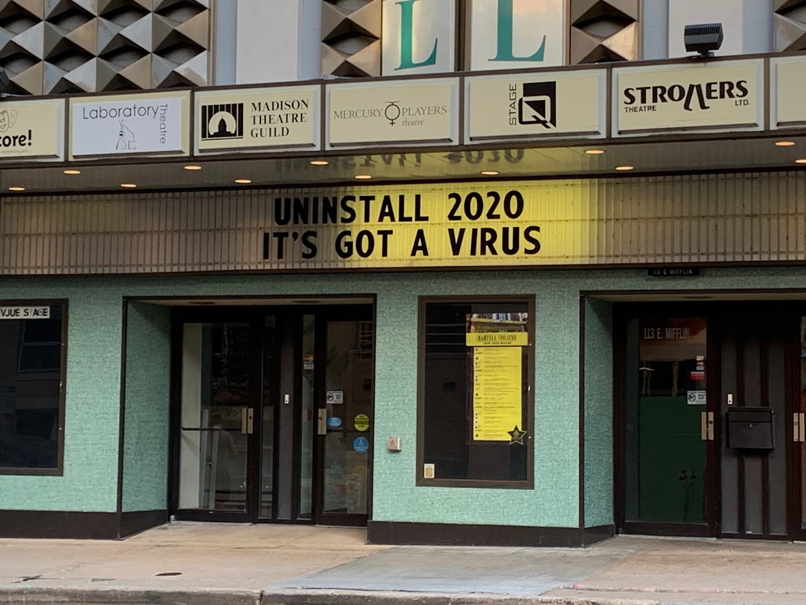 ECONJEFF: Madison's Bartell Theater offers some commentary on this year