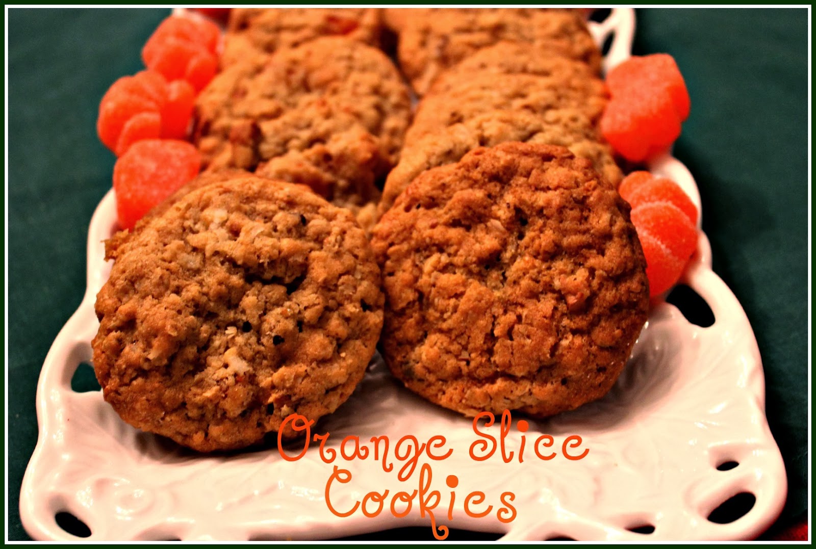 Sweet Tea and Cornbread Old Fashioned Orange Slice Cookies!