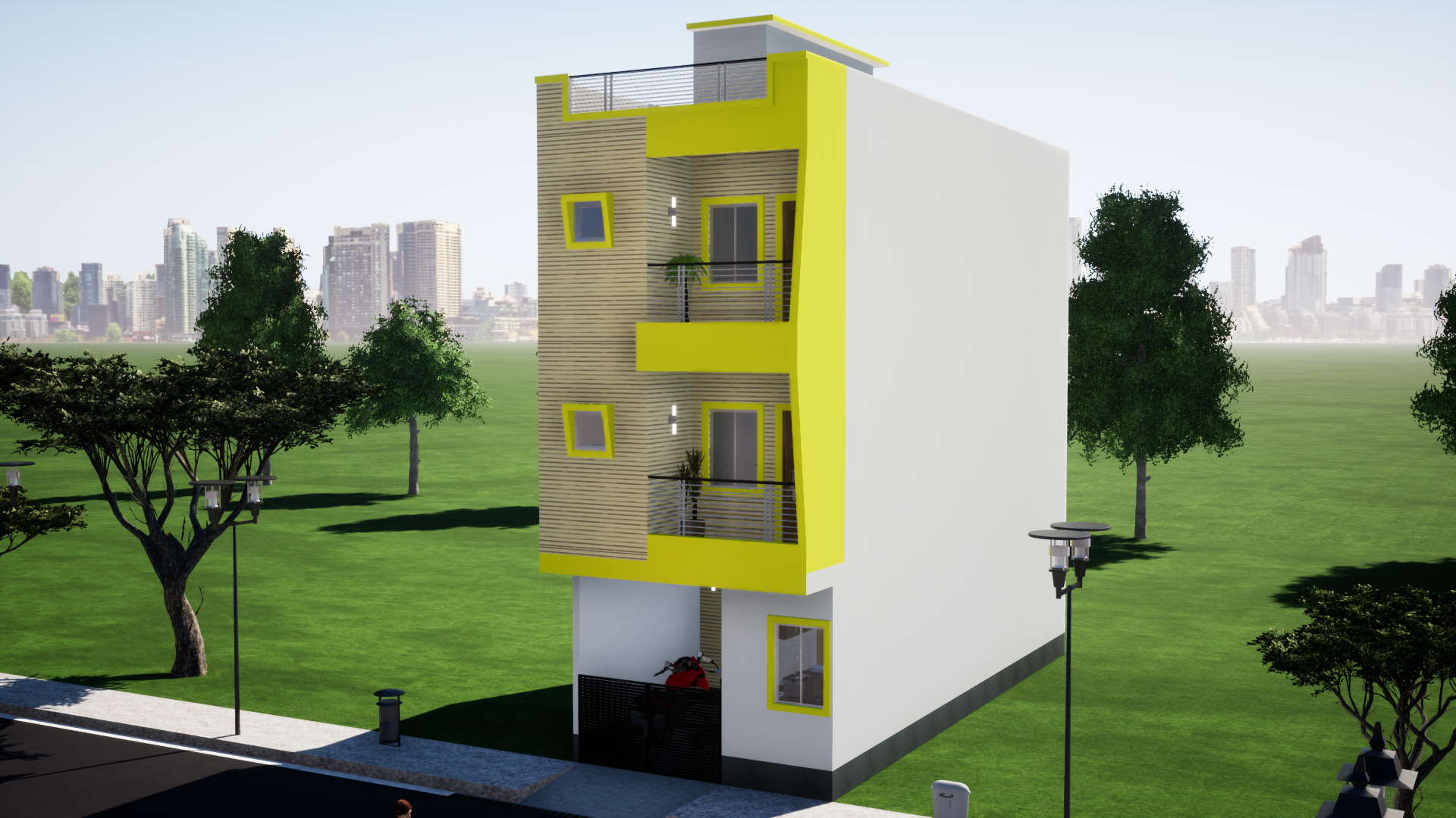 15'X40' House Design With Floor Plan And 3D Elevation