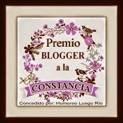 Premio Blogger a la Constancia