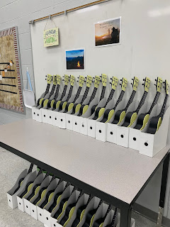 Music Classroom Reveal: Lots of great ideas for a camping-themed music room! Includes tips for organization, bulletin board ideas, and more!