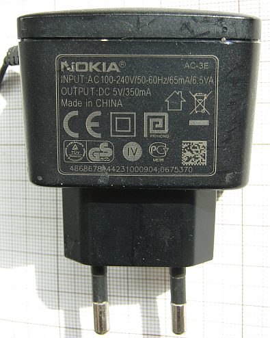 Common Emitter: Nokia charger