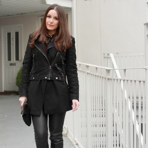 Biker coat, Isabel marant booties clone, are you ready boots