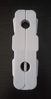 Foldable hanger in folded position