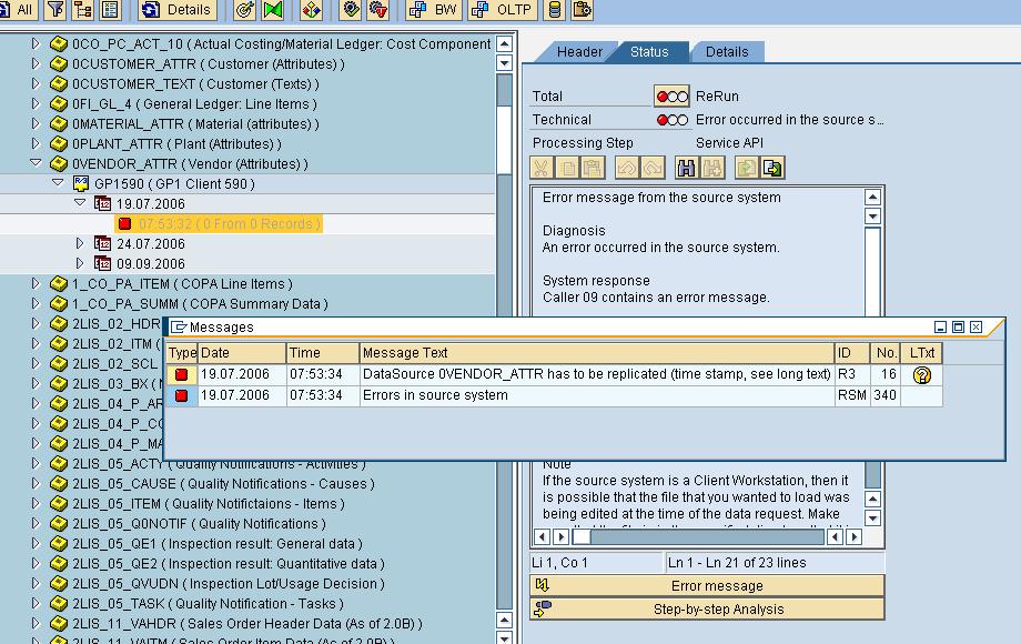LEARN SAP BI Time stamp error