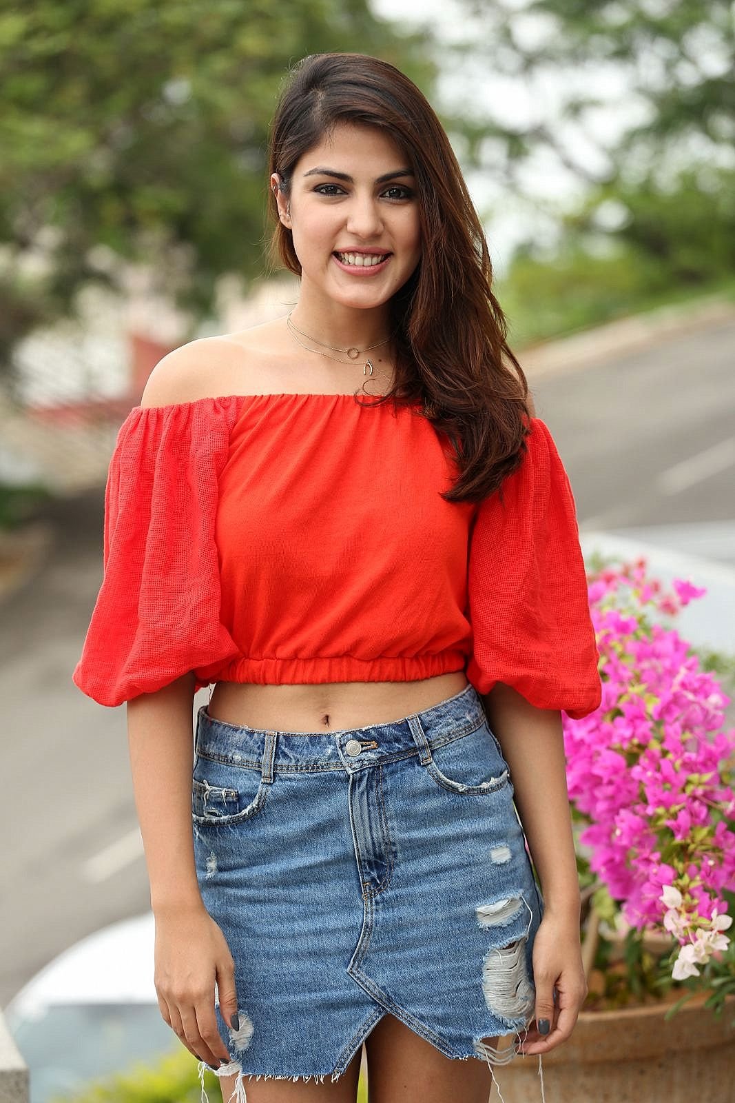 Rhea Chakraborty Displays Her Sexy Legs and Toned Midriff in Her Latest Hot Photo shoot