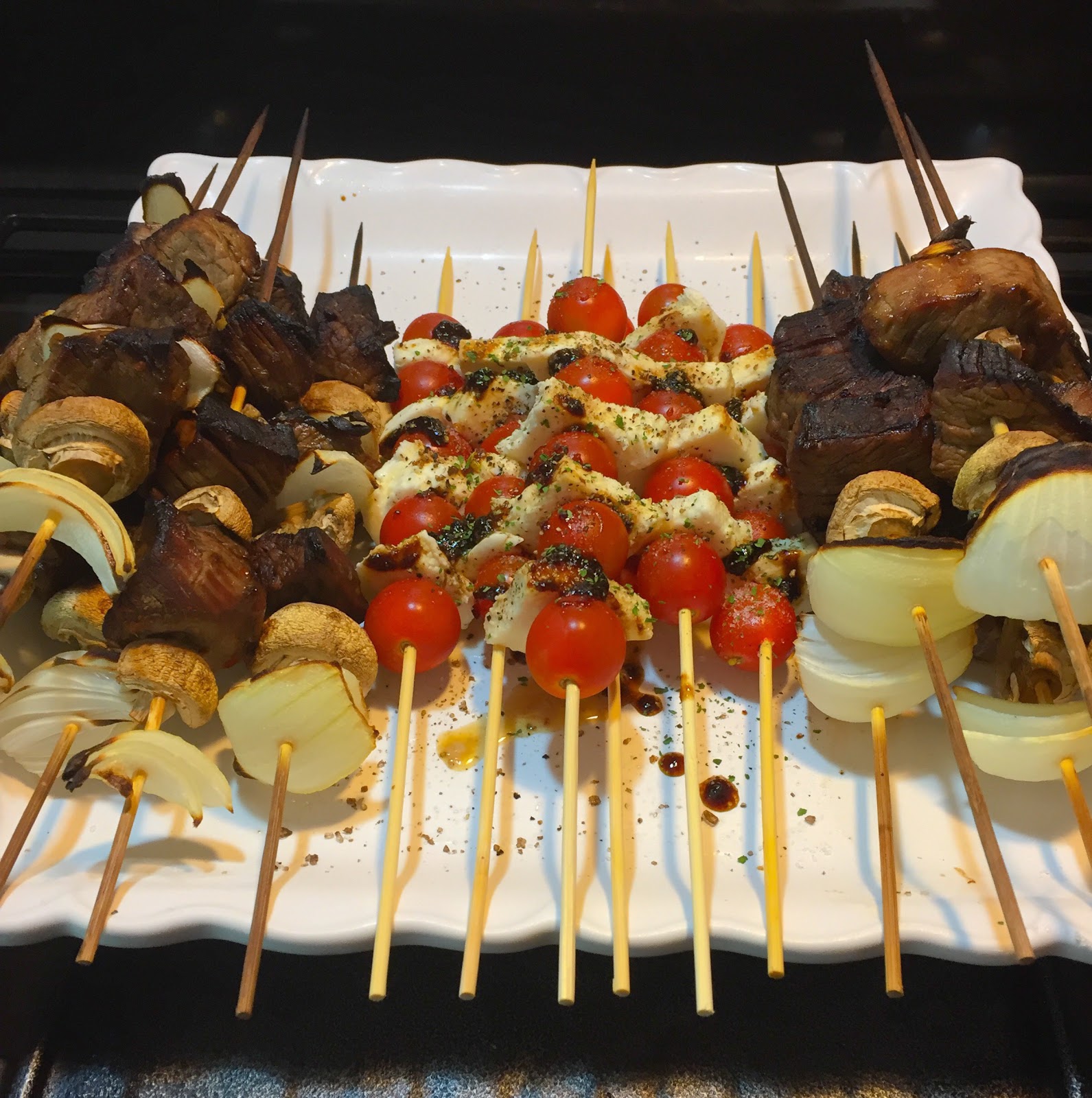 Ain't no cooking like Momma's Whiskey Glazed Beef Filet Kabobs