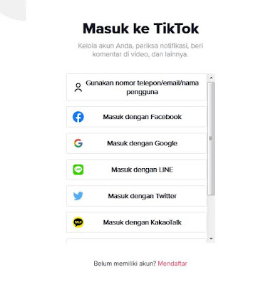 Begini Cara Login Di Tiktok Tanpa Menggunakan Aplikasi Tiktok Bisa Hemat Penyimpanan Ponsel Tomtekno