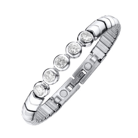 Bracciale Magnetico In Rame Con Anello | Terapia Magnetica E Design Elegante - copertina