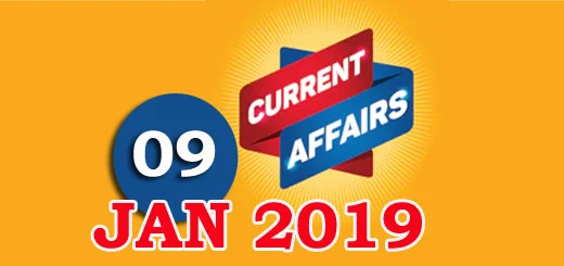 Kerala PSC Daily Malayalam Current Affairs 09 Jan 2019