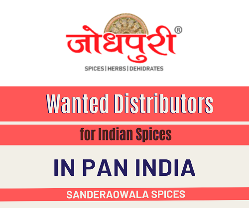 Wanted Distributors for Indian Spices in All Over India Wanted Distributors for Indian Spices in All Over India
