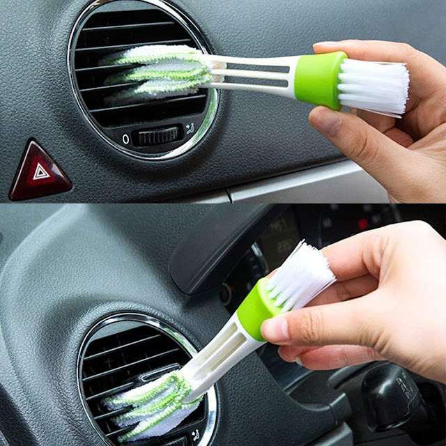 Niks Car Air Outlet Vent Internal Cleaner Keyboard Dust Cleaning Brush 