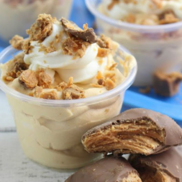 BUTTERFINGER PUDDING SHOTS BUTTERFINGER PUDDING SHOTS