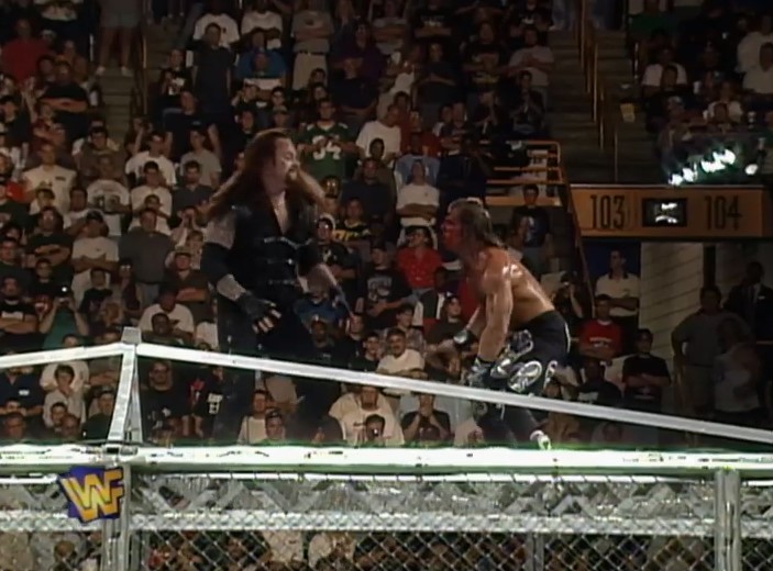Historia del Wrestling The Undertaker vs Shawn Michaels, Hell in a