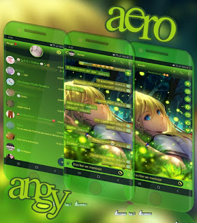 Anime Girl IOS Theme For YOWhatsApp & Aero WhatsApp By Ave fénix - YO Themes