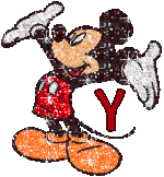 Alfabeto brillante de Mickey Mouse Y.
