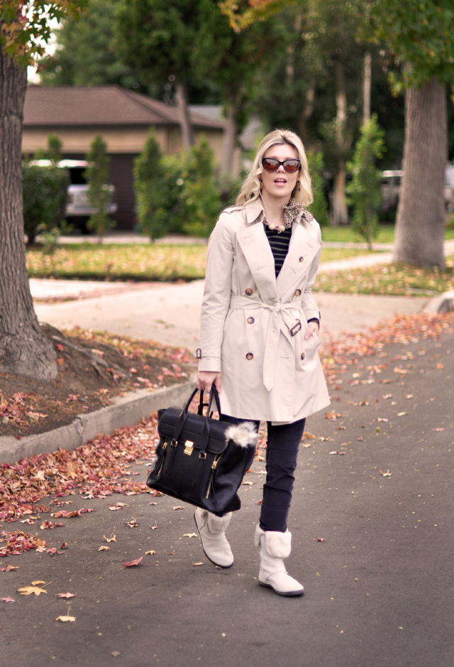 casual outfit, burberry trench