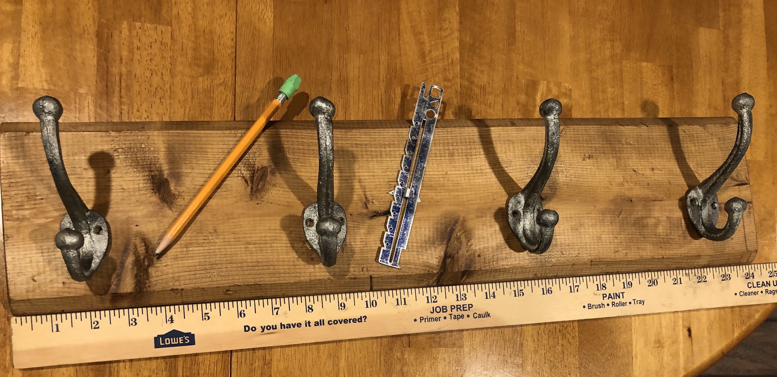 Ms. Nancy's Nook Rustic Wood & Iron Wall Rack DIY