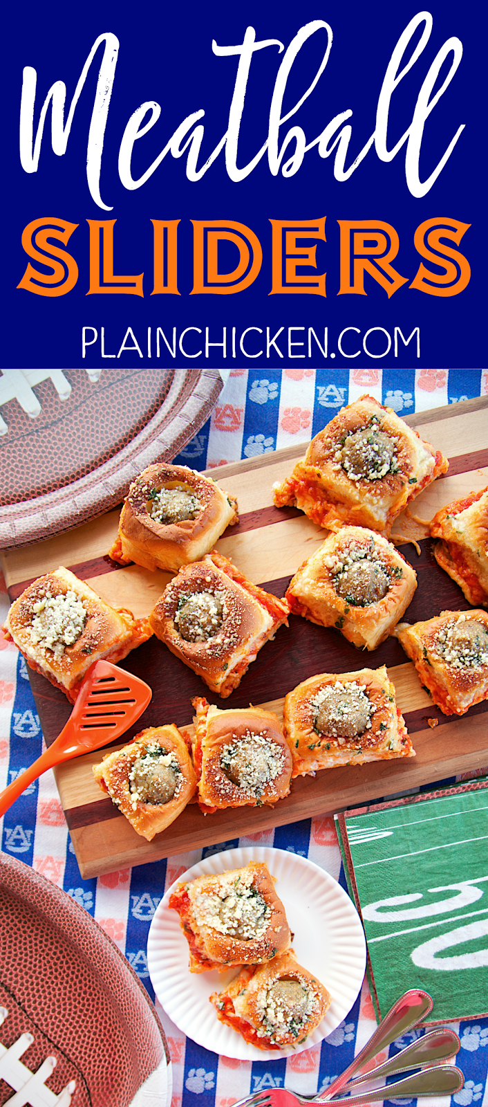 Meatball Sliders {Football Friday} Plain Chicken®
