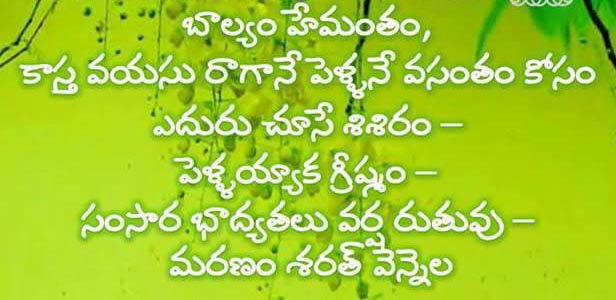 Telugu photo messages about life - Telugu Ammaye.