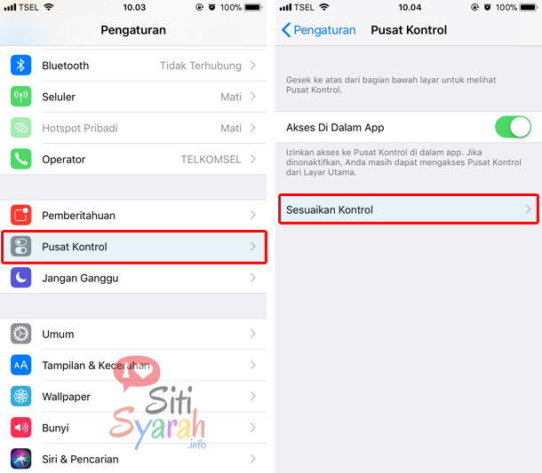 cara merekam layar iPhone