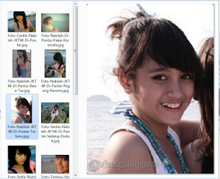 Koleksi Foto Nabilah JKT48 Di Pantai