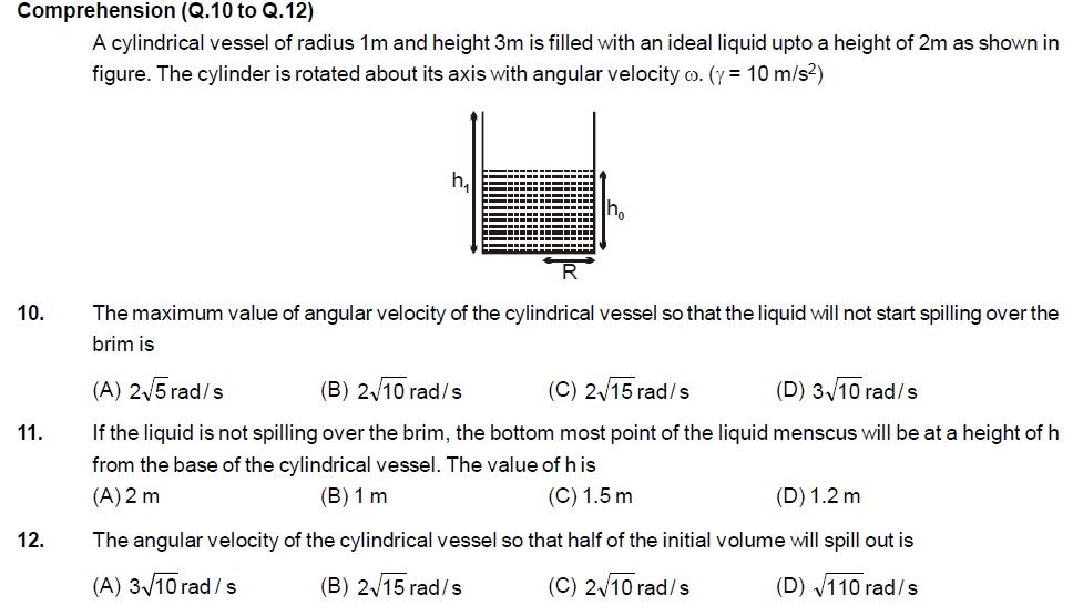 Quiz Problems on Waves, Optics, Fluids & Modern Physics for JEE MAINS