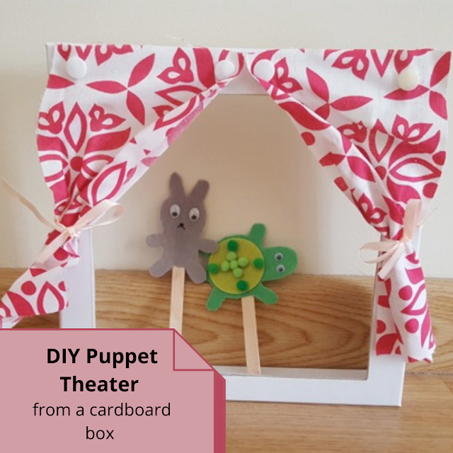 DIY Puppet Theater from a cardboard box Keeping it Real