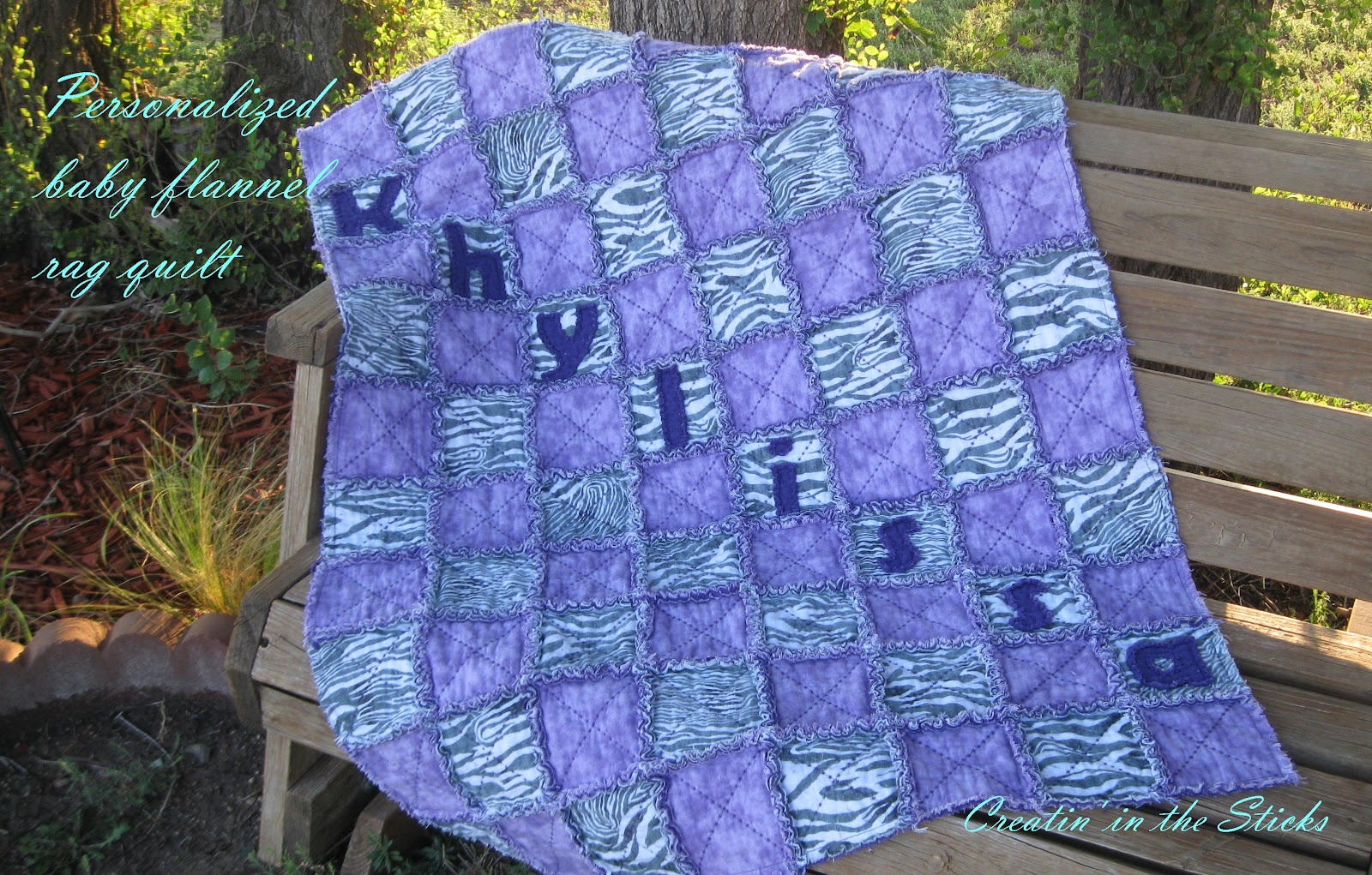 Creatin' in the Sticks How to Make a Flannel Rag Baby Quilt