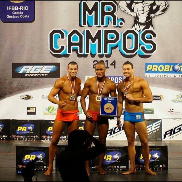 Em setembro, Breno Neves foi vice-campeão no Mr. Campos Foto: Instagram/Reprodução